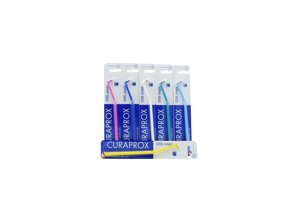 Curaprox CS 1006 Single Toothbrush Οδοντόβουρτσα με Ειδικό Ορθοδοντικό Σχεδιασμό Μονοθύσανη