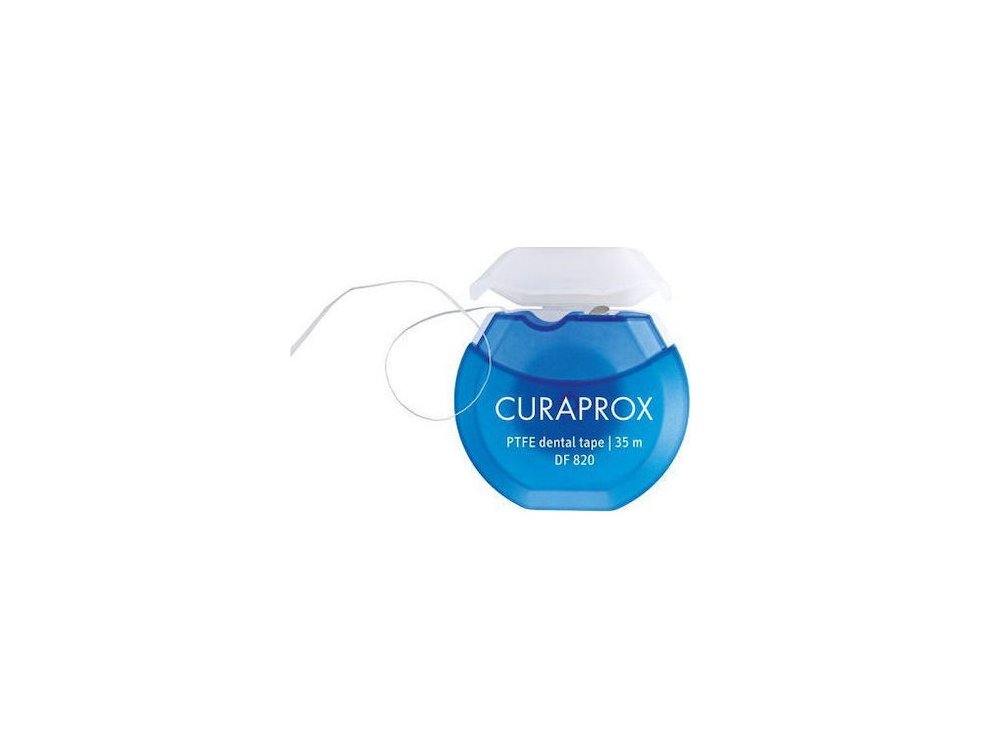 Curaprox DF 820 PTFE Dental Tape, Μεσοδόντια Οδοντική Ταινία 35m, 1τμχ