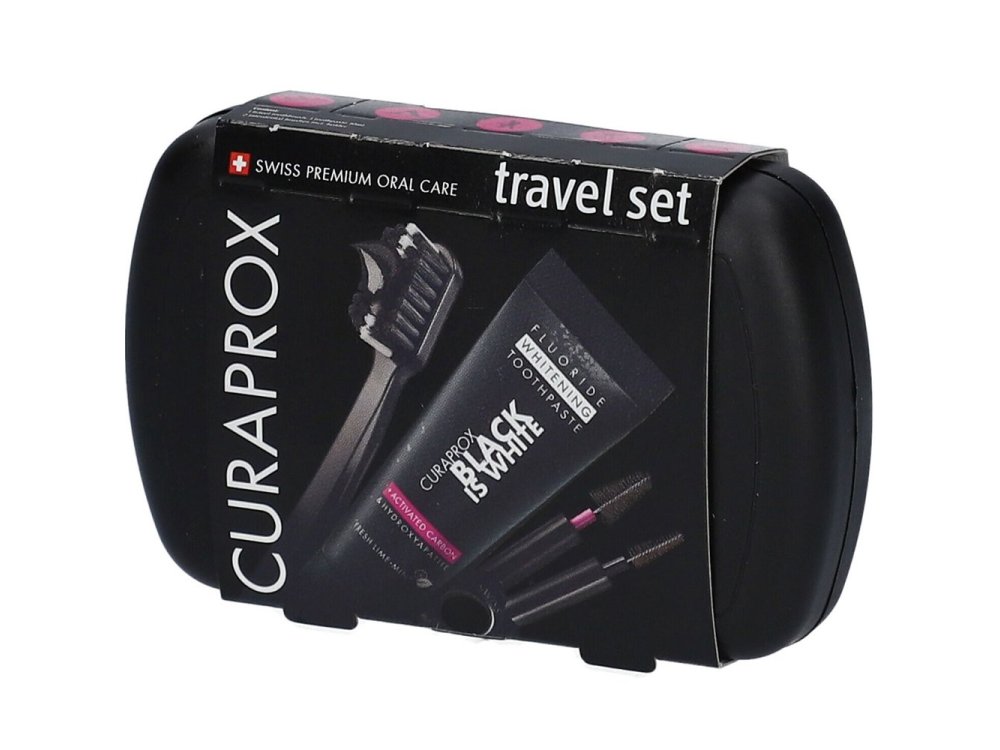 Curaprox Black Is White Travel Set Black 1 Τεμάχιο