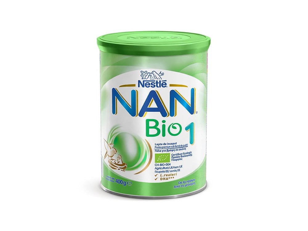 Nestle Nan Bio 1, Γάλα Πρώτης Βρεφικής Ηλικίας σε Σκόνη από τη Γέννηση, 400gr