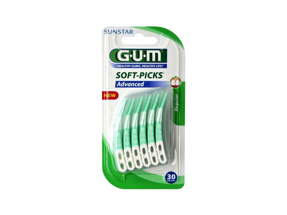Gum Soft Picks Advanced Regular (650), Μεσοδόντια Βουρτσάκια Μέγεθος Regular, 30τμχ