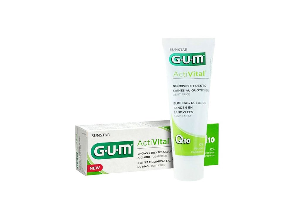 Gum 6050 Activital Q10 Toothgel Toothpaste, Οδοντόκρεμα για την Καθημερινή Προστασία των Ούλων, 75ml