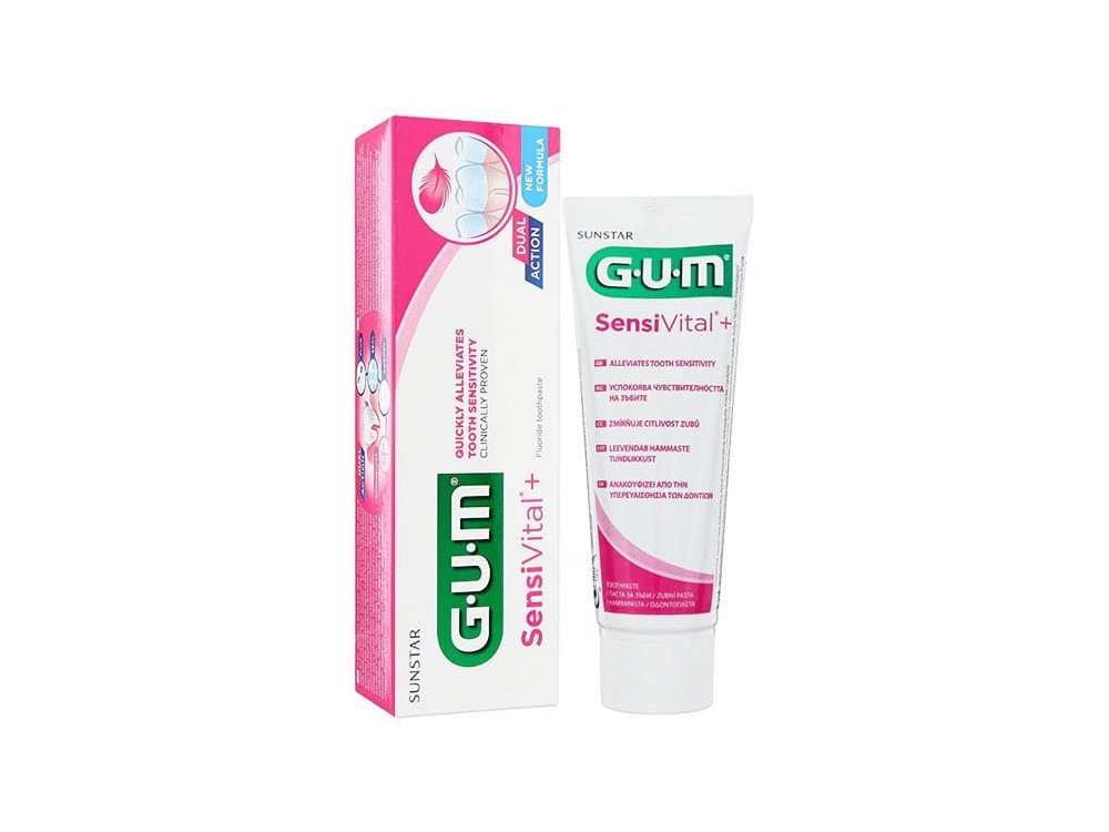 Gum Sensivital+ Toothpaste (6070), Οδοντόκρεμα Κατάλληλη για Ευαίσθητα Ούλα & Δόντια, 75ml