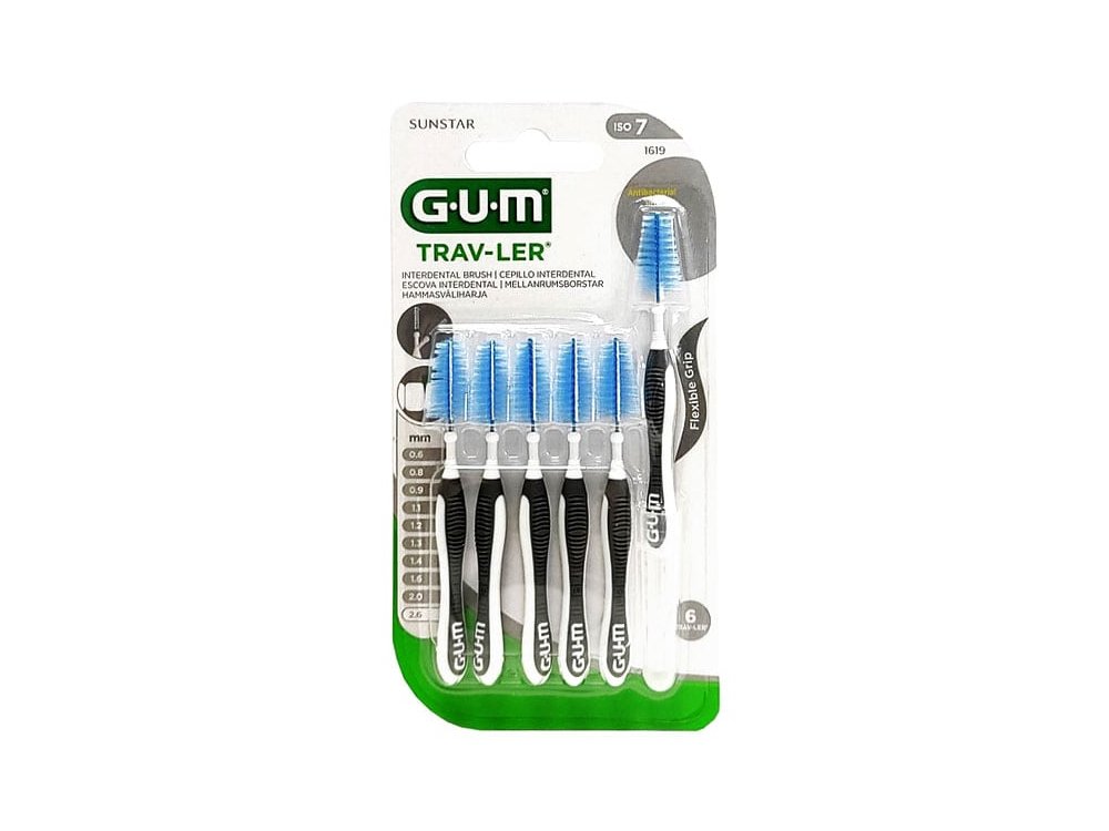 Gum Trav-ler Interdental Brush Μεσοδόντια Βουρτσάκια 2.6mm Γκρι, 6τεμ