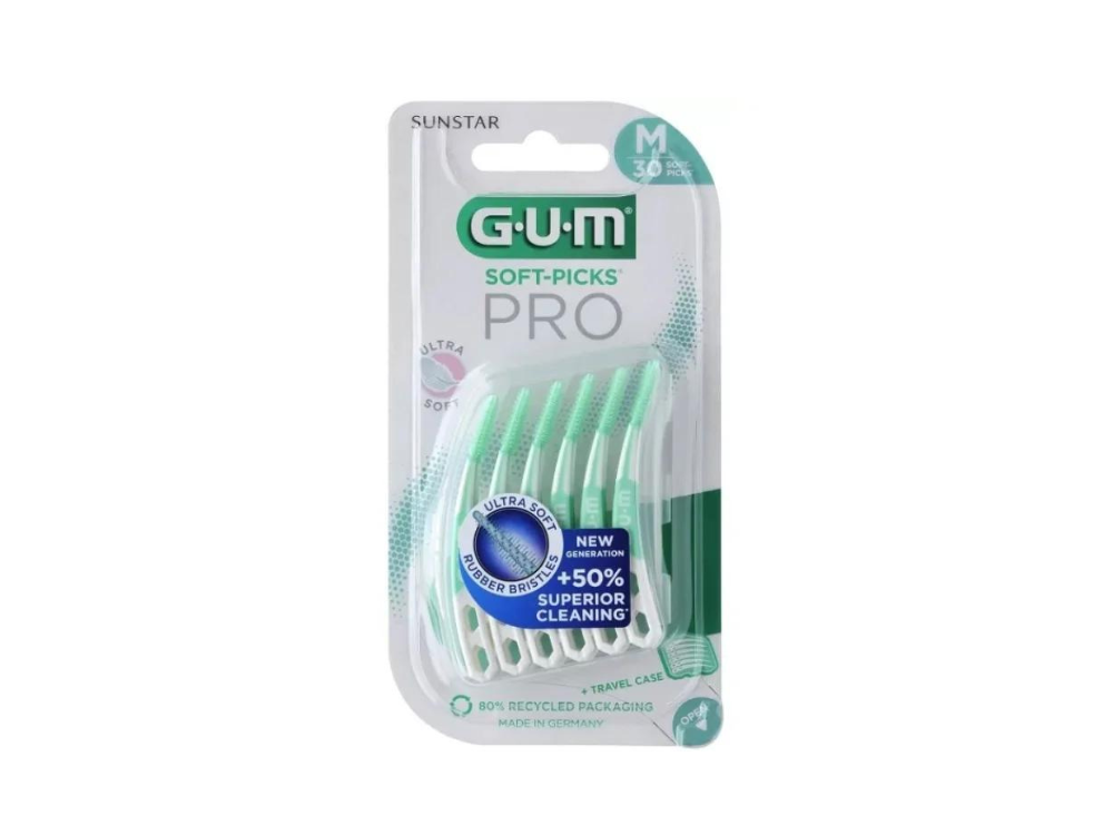 Gum Soft Picks Pro Μεσοδόντια Βουρτσάκια Medium, 30τεμ