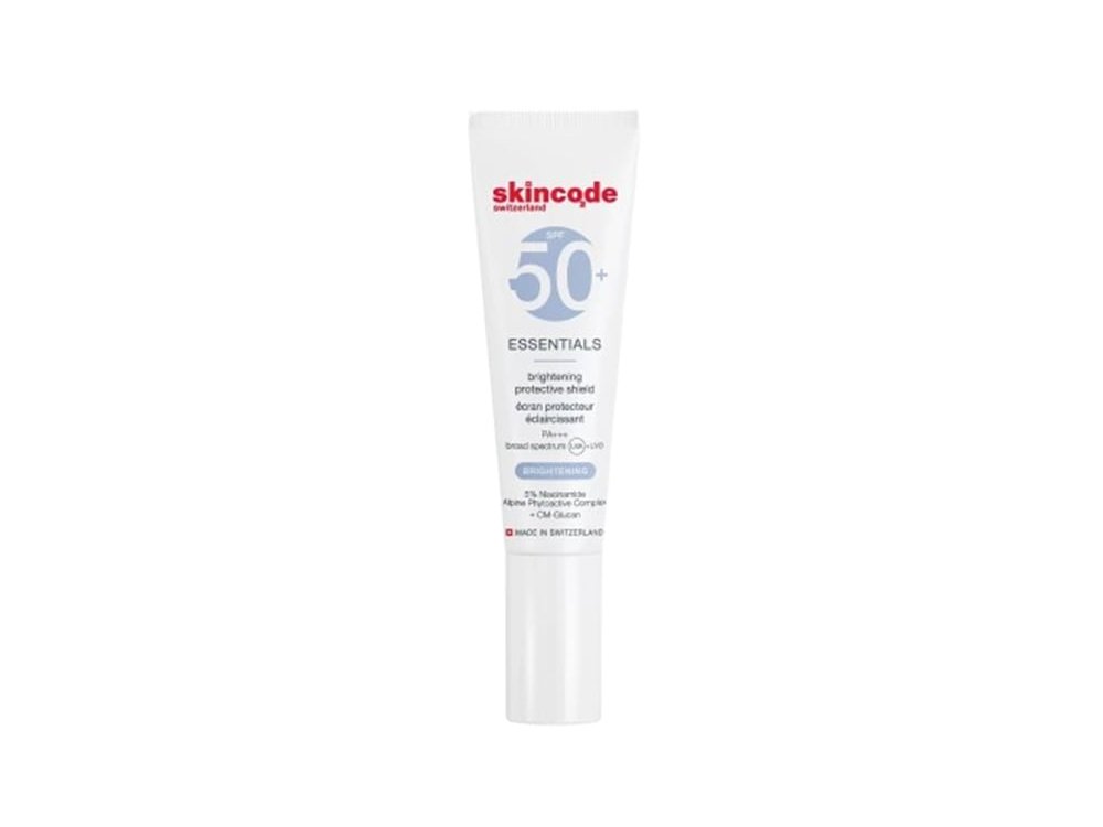 Skincode Essentials Brightening Protective Shield Λευκαντική Αντηλιακή Λοσιόν Προσώπου SPF50+, 30ml