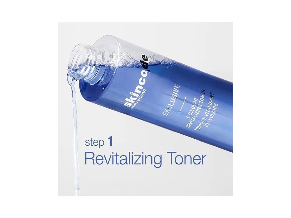 Skincode Xmas Limited Edition Black Trio με Εxclusive Cellular Night Refine & Repair Αντιγηραντική Κρέμα Νύχτας, 50ml, Wrinkle Prohibiting Ορός Σύσφιξης Προσώπου, 30ml & Revitalizing Toner για Καθαρισμό & Ντεμακιγιάζ, 200ml, 1σετ