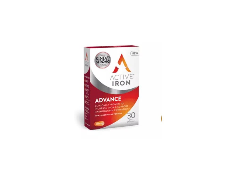Bionat Active Iron 25mg, Συμπληρώματα διατροφής σιδήρου, 30caps