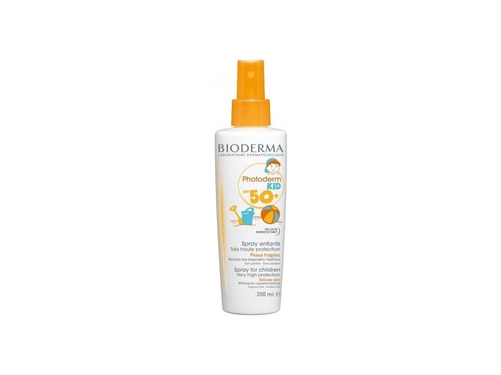 Bioderma Photoderm Kid Spray SPF50+ Αντηλιακό Spray Μέγιστης Φωτοπροστασίας για το Εύθραυστο Δέρμα των Παιδιών, 200ml