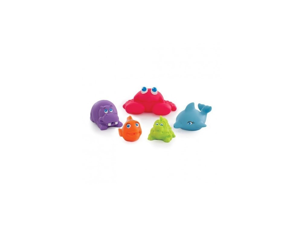 PlayGro Under The Sea Squirtees, Πολύχρωμα Ζωάκια Μπάνιου, 5τμχ