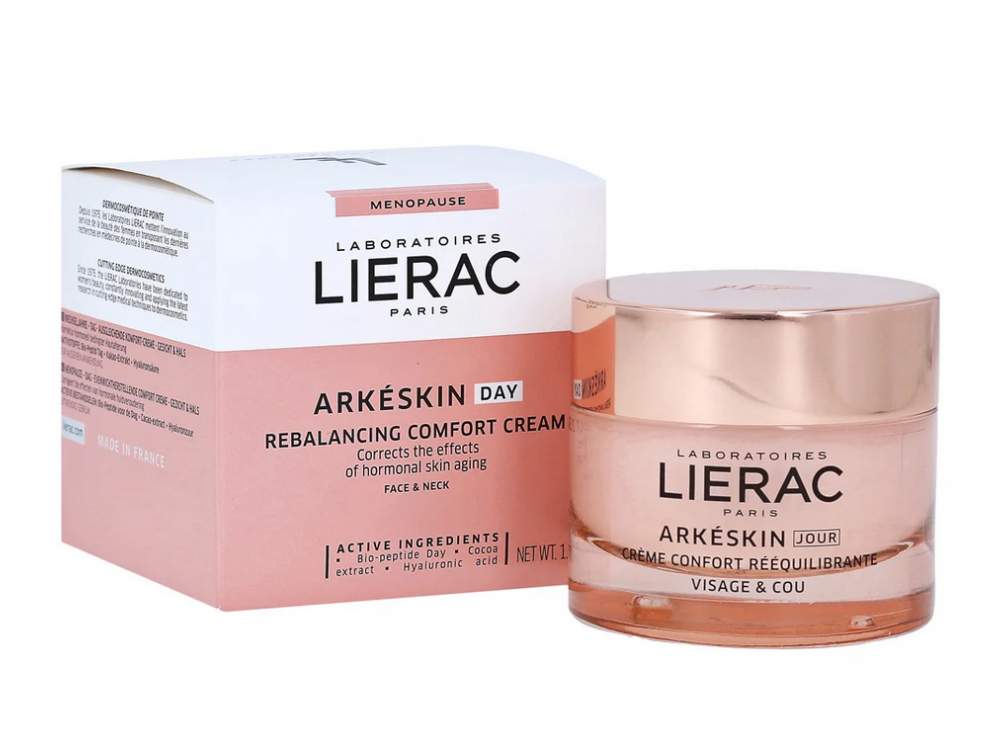 Lierac Arkeskin Rebalancing Comfort Day Cream Κρέμα Ημέρας που Διορθώνει τα Σημάδια της Εμμηνόπαυσης στο Δέρμα, 50ml