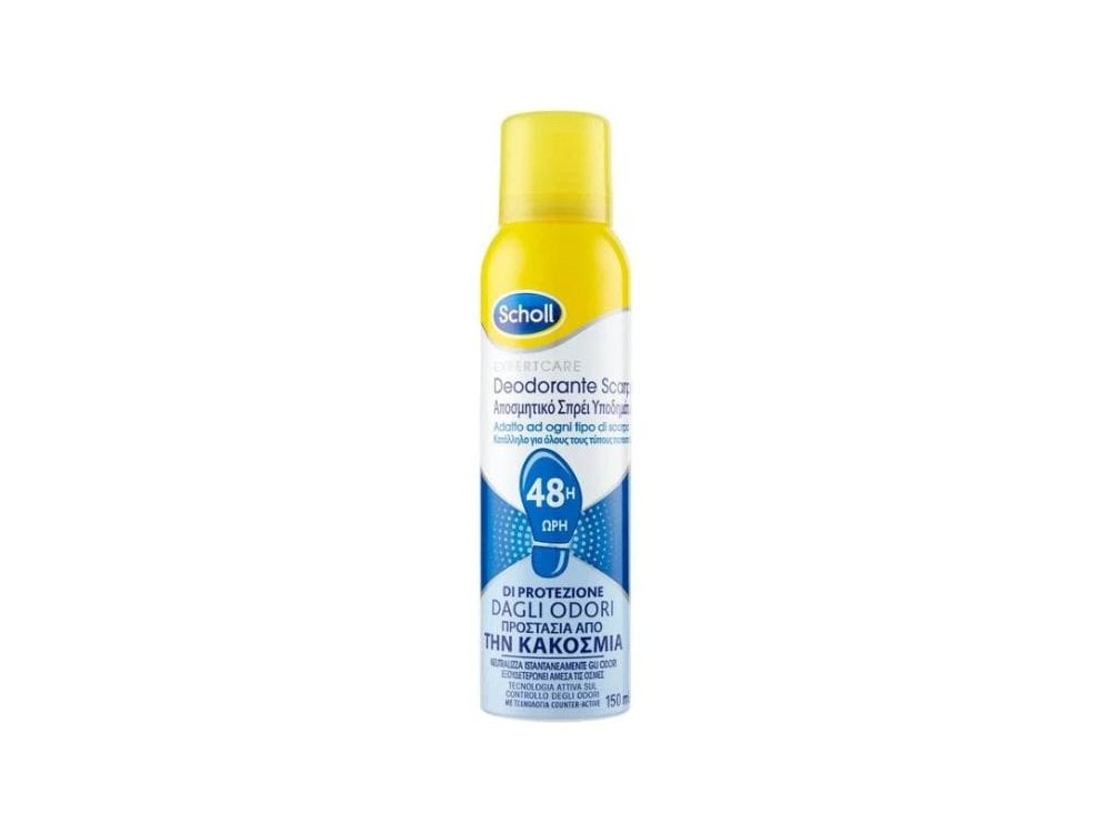 Scholl Expert Care Αποσμητικό Σπρέι Υποδημάτων 48ωρης Προστασίας, 150ml