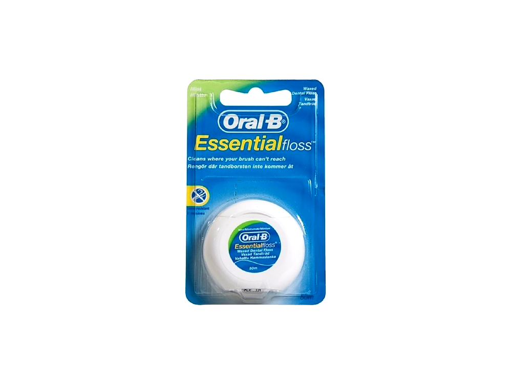 Oral-B Οδοντικό Νήμα κερωμένο Essential Floss Menta, 50m