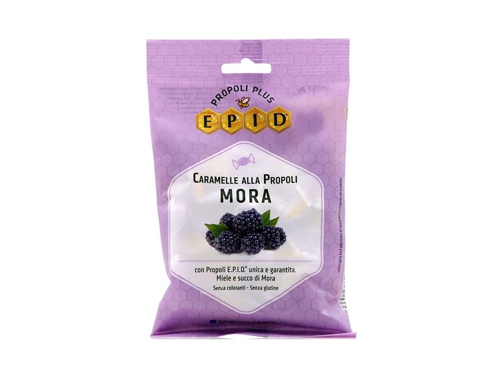 Specchiasol Epid Caramelle Alla Propoli Mora, Καραμέλες για Ερεθισμένο Λαιμό, 67,2gr