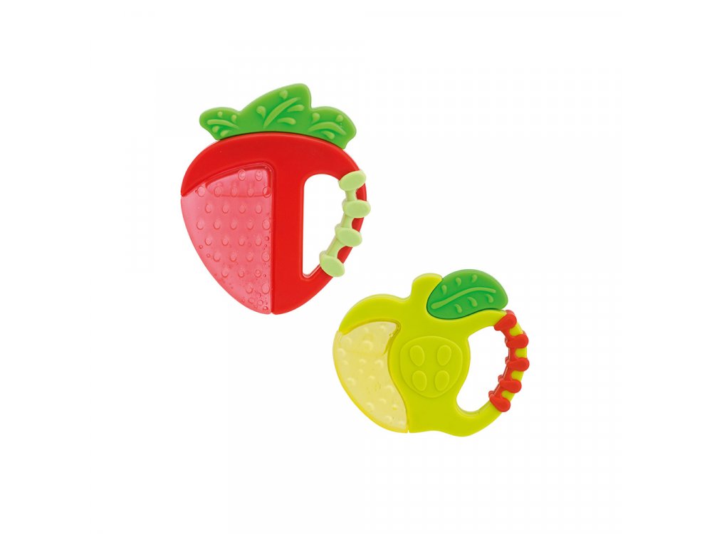 Chicco Δροσιστικός Κρίκος Οδοντοφυΐας, 4m+, Φράουλα-Μήλο, 1τμχ