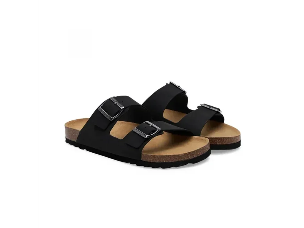 Scholl Gerry Black, Ανδρική Ανατομική Παντόφλα Μαύρη Νο.44, 1 ζευγάρι