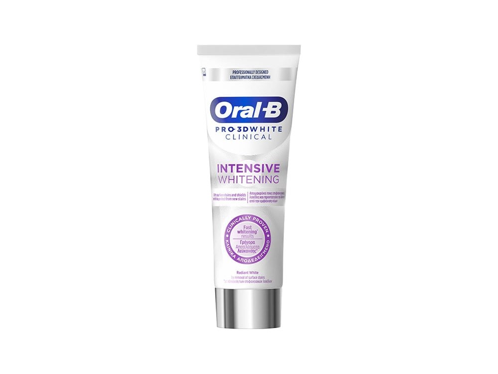 Oral-B Pro 3D White Clinical, Intensive Whitening Oδοντόκρεμα, 75ml