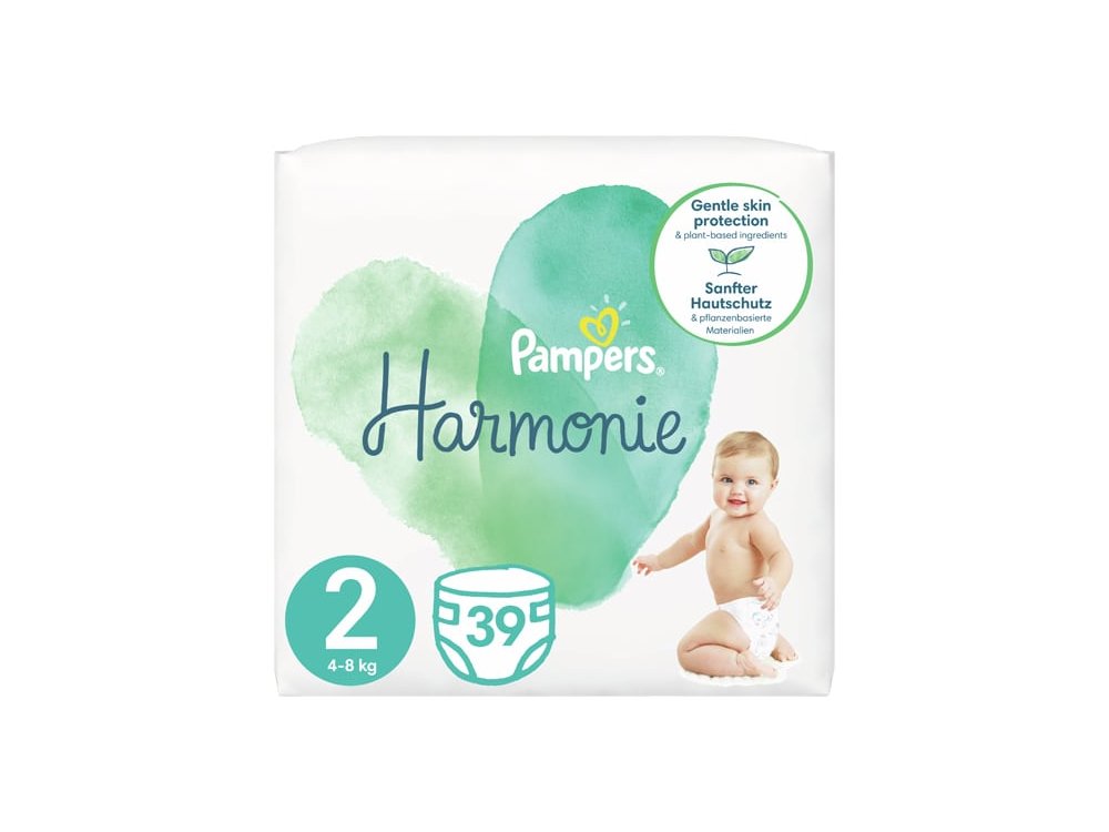 Pampers Harmonie No.2 (4-8kg) Πάνες, 39τμχ