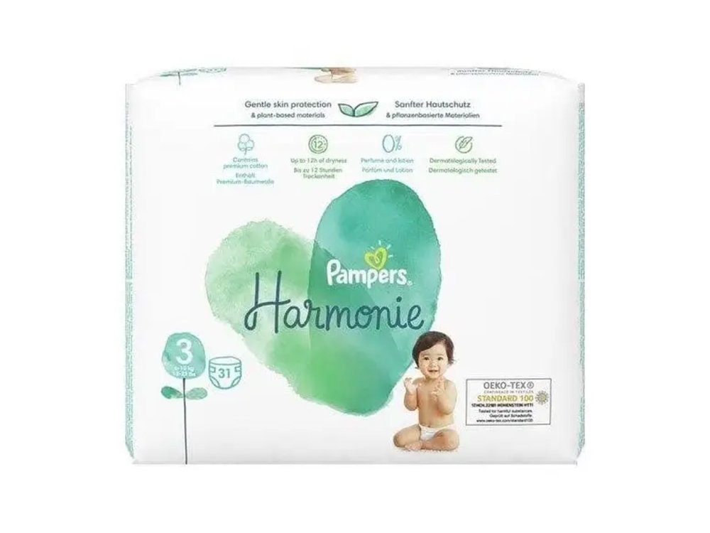 Pampers Harmonie No.3 (6-10kg) Πάνες, 31τμχ