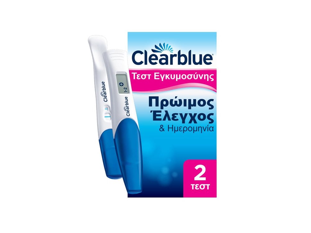 Clearblue Combo Pack Τεστ Εγκυμοσύνης Πρώιμος Έλεγχος & Ημερομηνία, 2τμχ