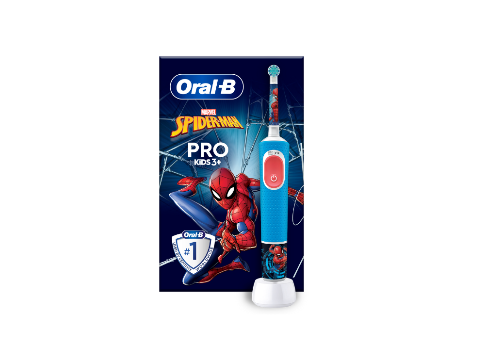 Oral-B Pro Kids Spiderman Ηλεκτρική Οδοντόβουρτσα για Παιδιά 3+, 1τμχ