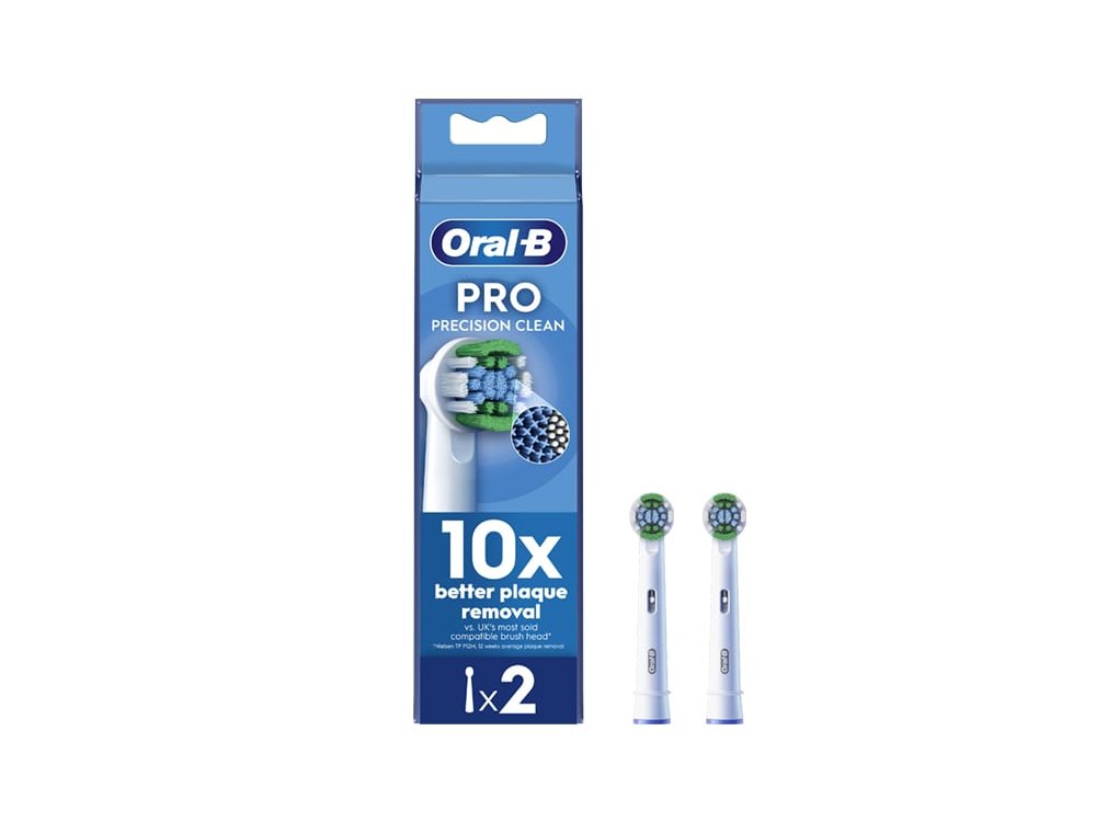 Oral-B Pro Precision Clean, Ανταλλακτικές Κεφαλές Ηλεκτρικής Οδοντόβουρτσας, 2τεμ