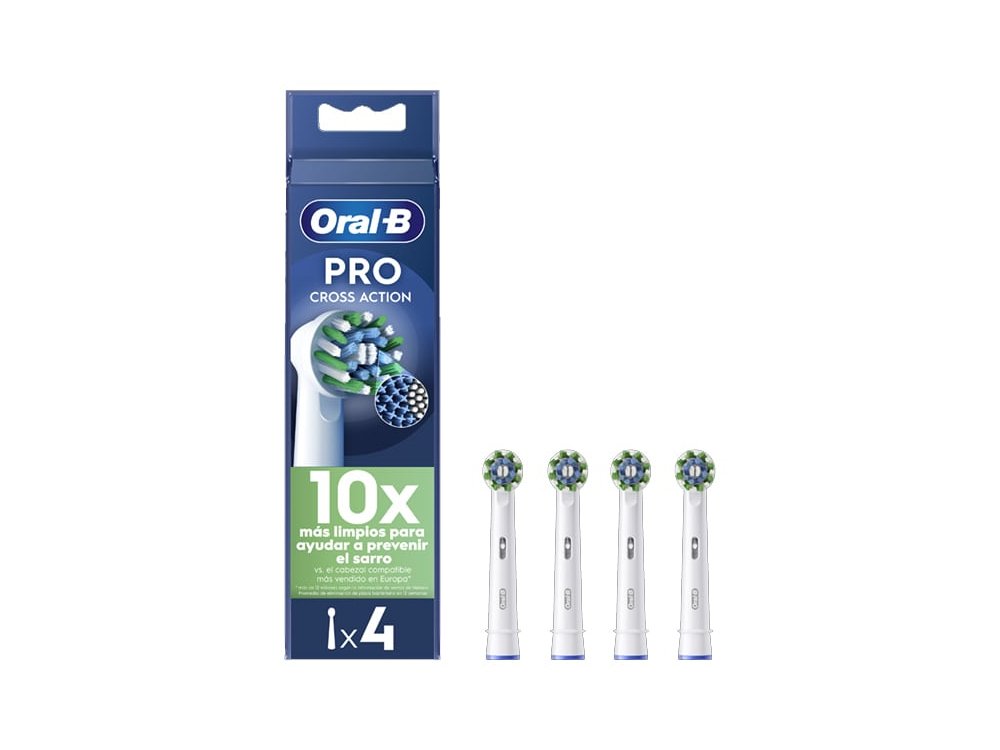Oral-B Pro CrossAction Ανταλλακτικές Κεφαλές Ηλεκτρικής Οδοντόβουρτσας, 4τμχ