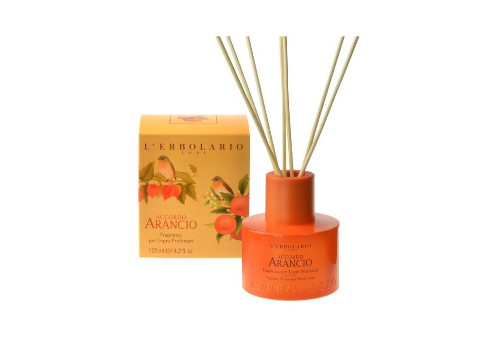 L'erbolario Accordo Arancio Αρωματικό Χώρου με Ξύλινα Στικς 125ml