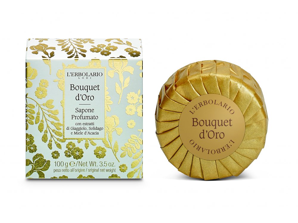 L'erbolario Golden Bouquet Αρωματικό Σαπούνι  100g