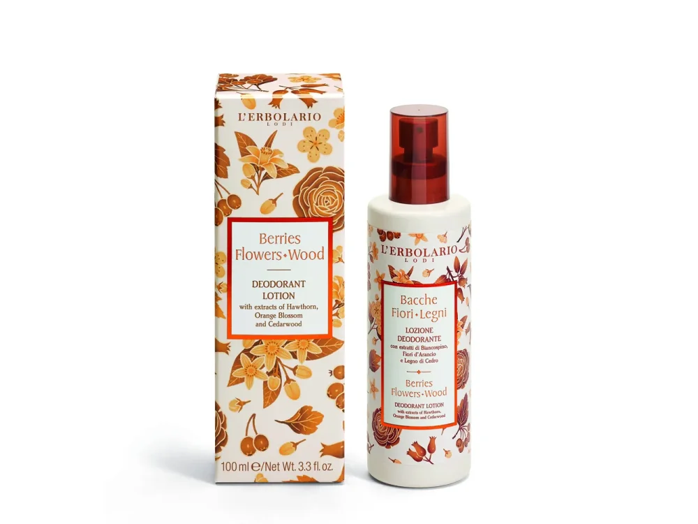 L’erbolario Bacche Fiori Legni, Αποσμητική Λοσιόν, 100ml