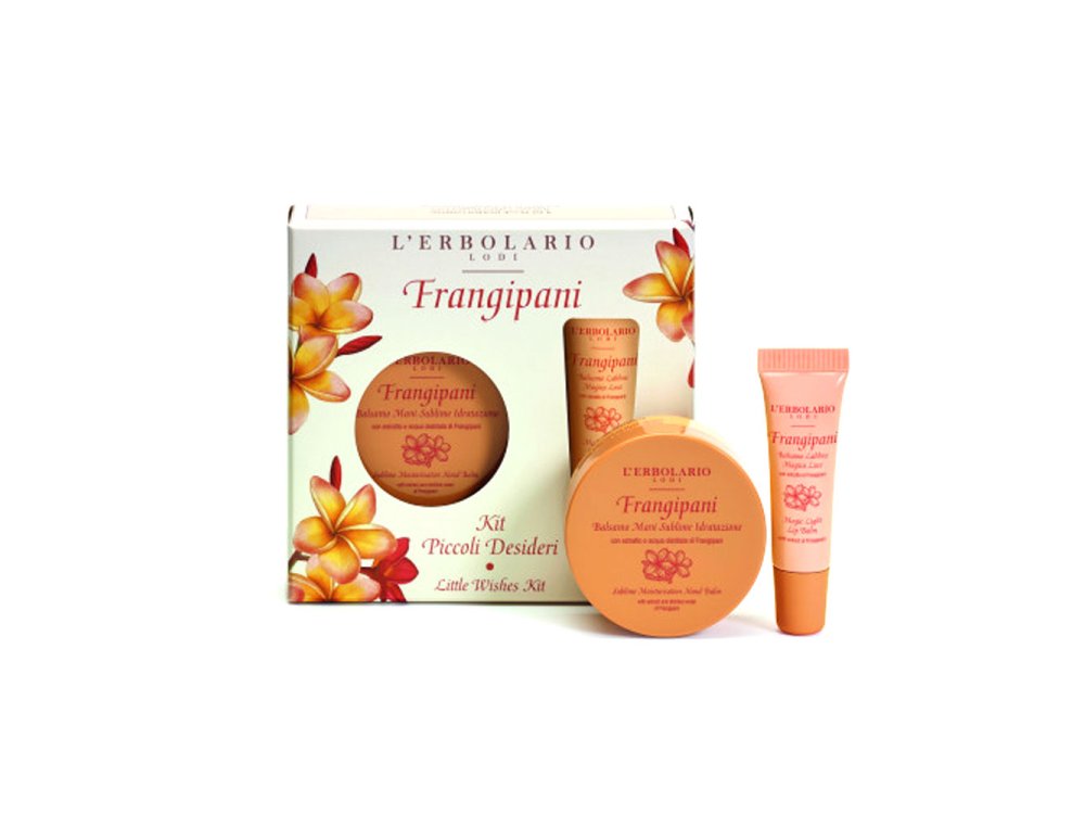 L’erbolario Frangipani Kit Piccoli Desideri Lip Balm λάμψης 10ml + Ενυδατική Κρεμά Χεριών 40ml