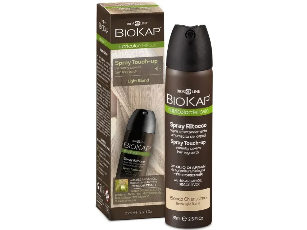 Biokap Nutricolor Delicato Spray Touch-Up Light Blond Εκνέφωμα για την Κάλυψη της Ρίζας, 75ml