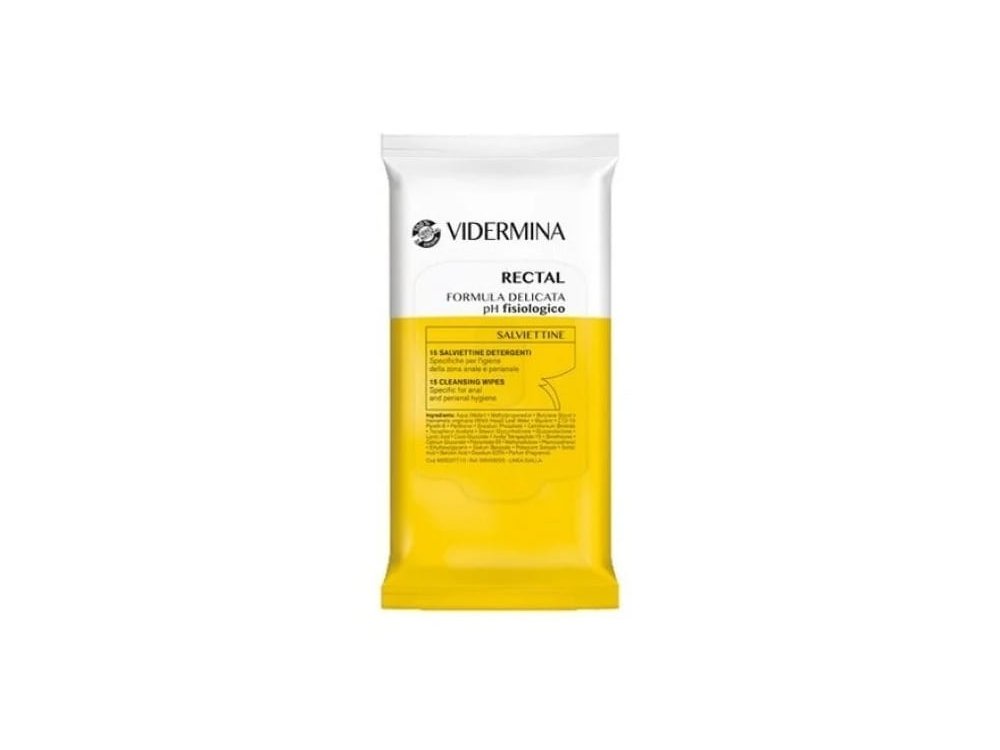 Epsilon Health Vidermina Rectal, Μαντηλάκια Καθαρισμού, 15τεμ