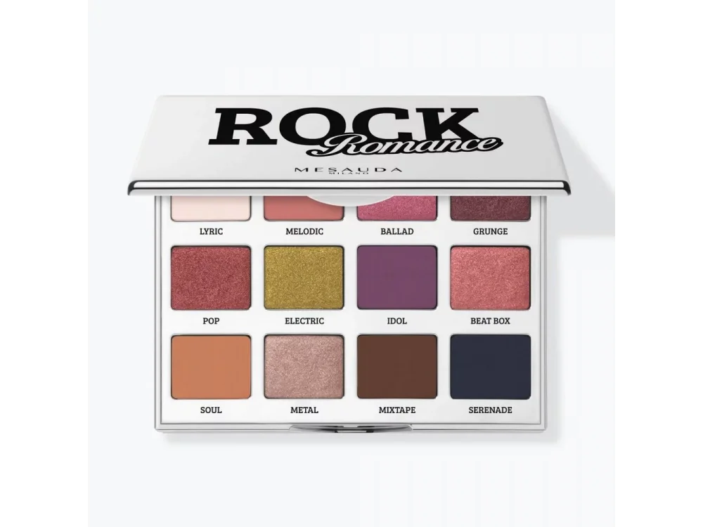 Mesauda Rock Romances Compact Eyeshadow Palette Παλέτα Σκιών με 12 Αποχρώσεις, 12x1.2g