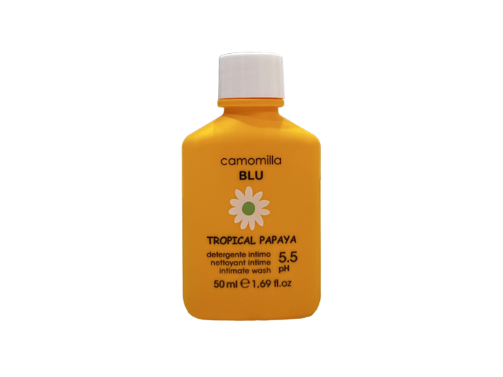 Camomilla Blu Tropical Papaya Intimate Wash, Υγρό Καθαρισμού Eυαίσθητης Περιοχής pH5.5, 50ml