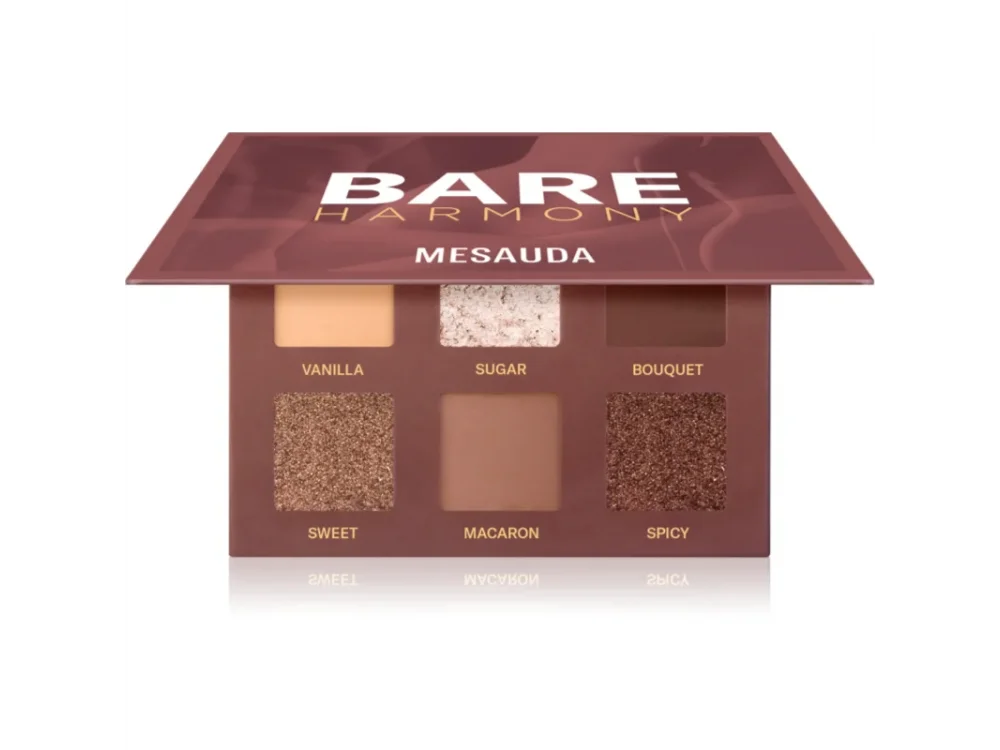 Mesauda Milano Bare Harmony, Delicious Rose 204, Παλέτα με Σκιές Ματιών, 6gr