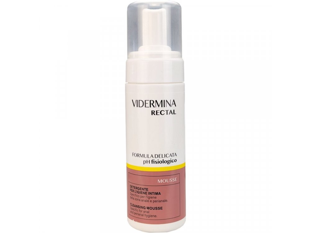 Vidermina Rectal Mousse Cleansing Foam, Αφρός Καθαρισμός για την Υγιεινή της Πρωκτικής & Περιπρωκτικής Περιοχής, 165ml