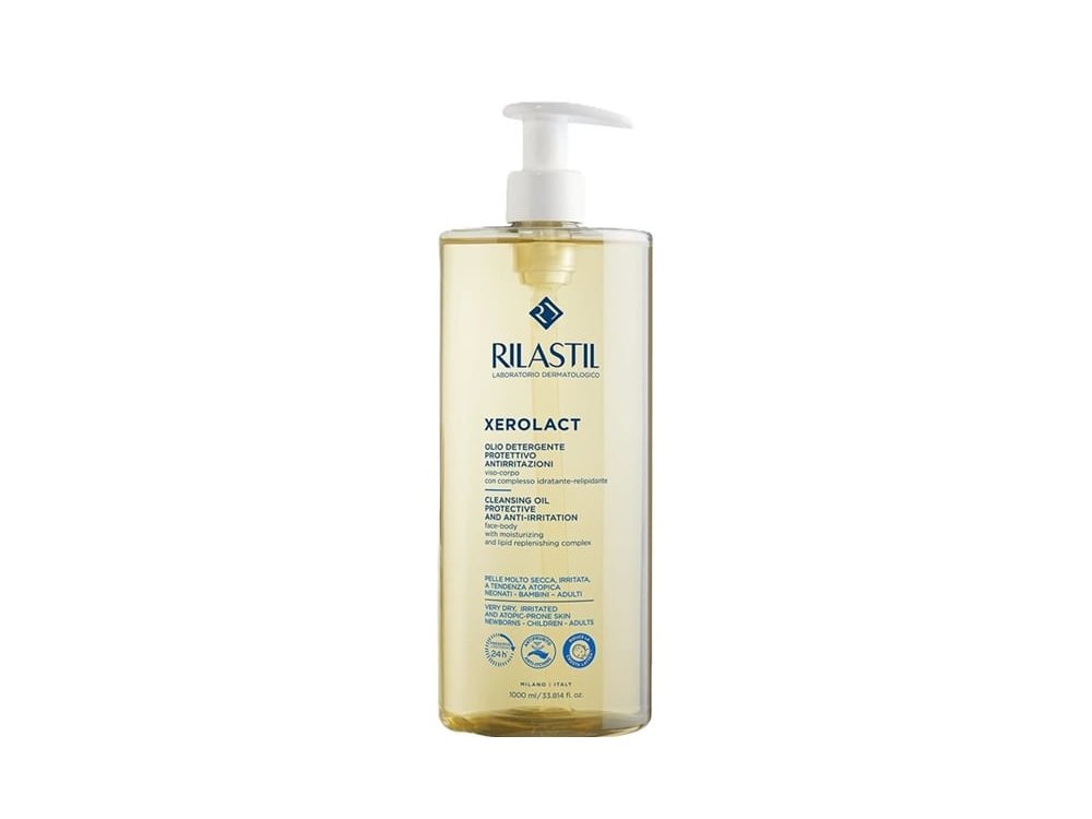 Rilastil Xerolact Cleansing Oil Ελαιώδες Καθαριστικό για Επιδερμίδες με Τάση Ατοπίας, 1000ml