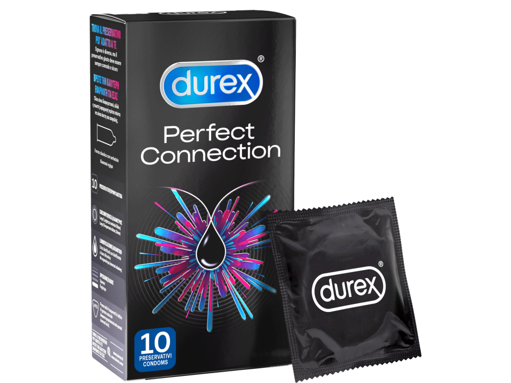 Durex Perfect Connection, Προφυλακτικά με Extra Επίστρωση Λιπαντικού, 10τμχ