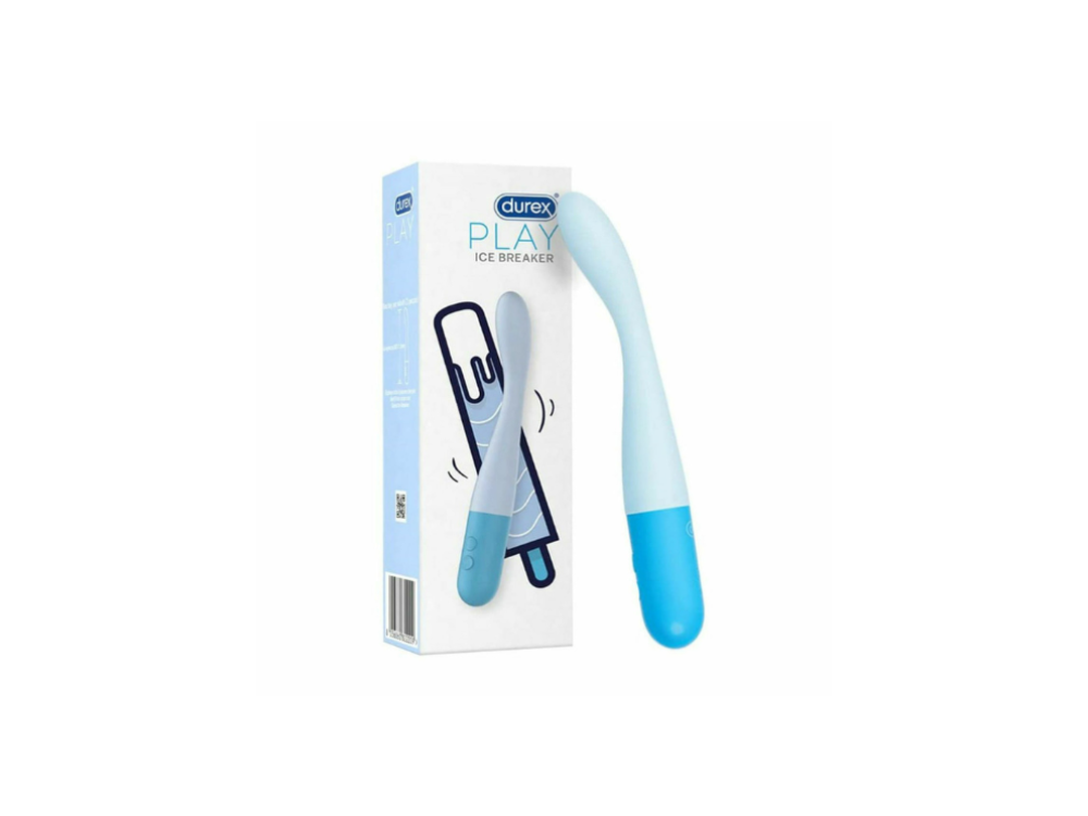 Durex Play Ice Breaker, Δονητής Σιλικόνης Με Λεπτό Σχεδιασμό Και 8 Διαφορετικές Δονήσεις, 1τμχ