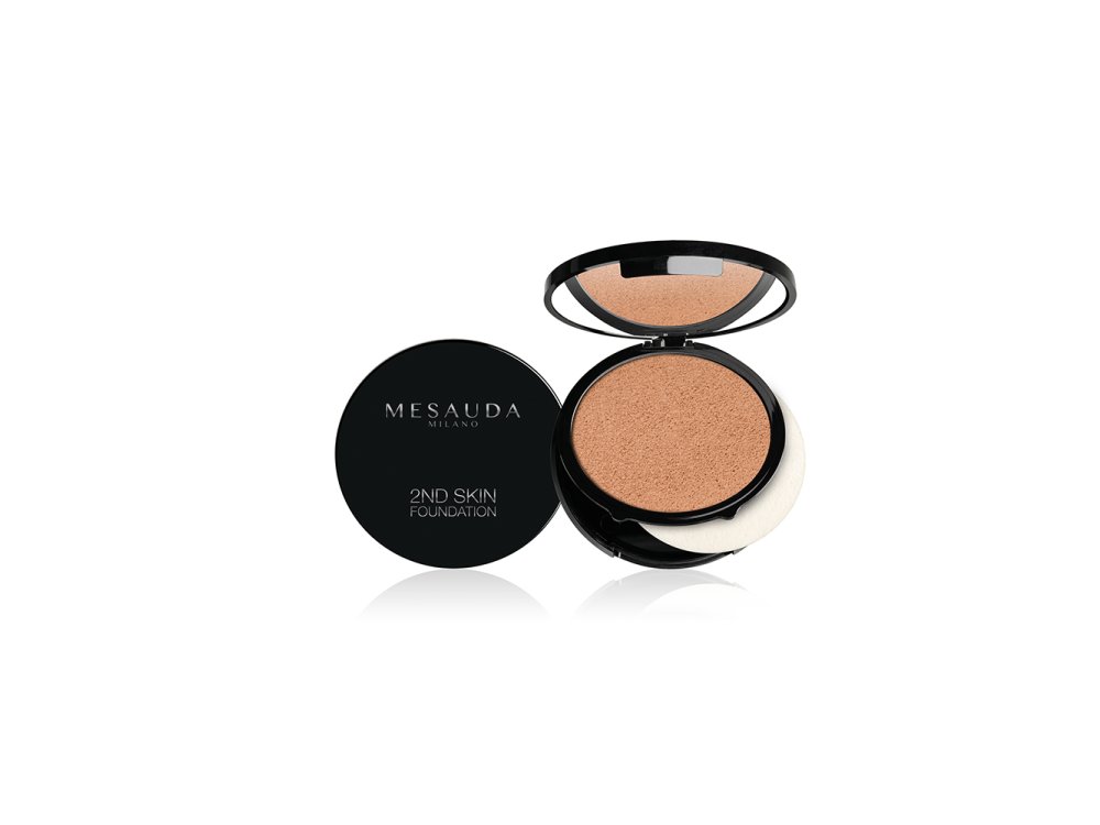 Mesauda 2nd Skin Cream-Powder Compact Foundation Honey 106, 10g