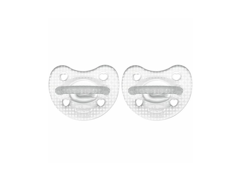 Chicco PhysioForma Soft Crystal Πιπίλα Σιλικόνης 2-6m, 2τμχ