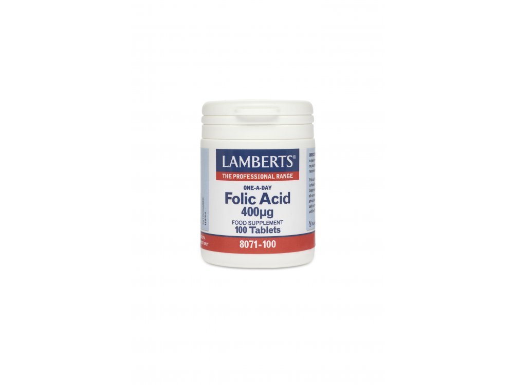Lamberts  Folic Acid 400μg 100tabs