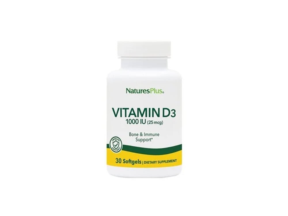 Natures Plus Vitamin D3 1000IU, Βιταμίνη D3, 30softgels