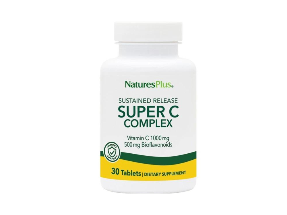 Natures Plus Super C Complex 1000mg, Bιταμίνη C, 30tabs