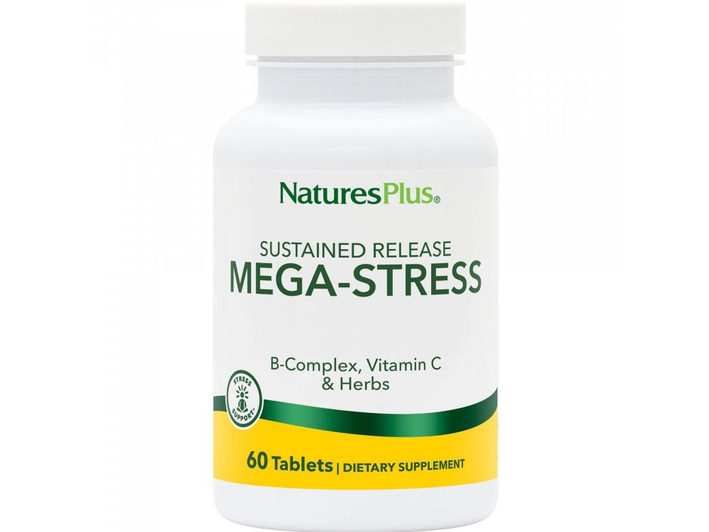 Nature's Plus Mega Stress, Συμπλήρωμα για την Υποστήριξη σε Άγχος & Stress , 60tabs