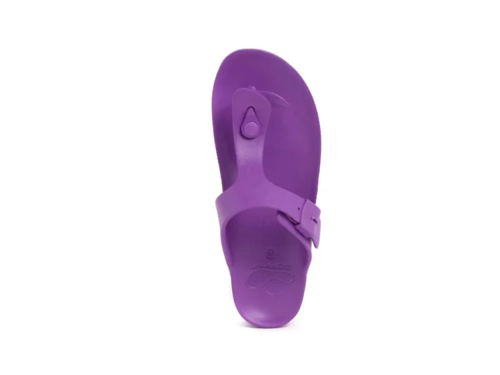 Scholl Bahia Flip Flop, Γυναικεία Ανατομική Παντόφλα Dark Purple No39, 1 ζευγάρι