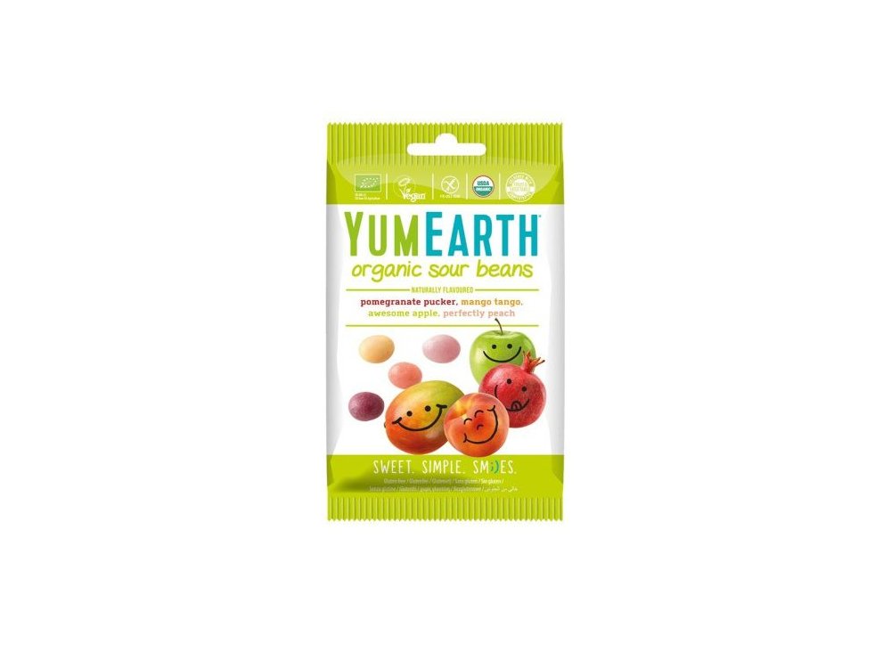 Yumearth Organic Sour Beans Βιολογικά Κουφετάκια Φρούτων, 50gr