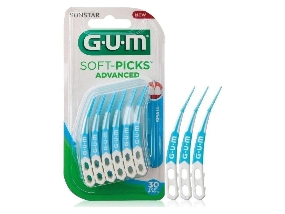 Gum 649 Soft Picks Advanced Small, Μεσοδόντια Βουρτσάκια Μέγεθος Μικρό, 30τμχ