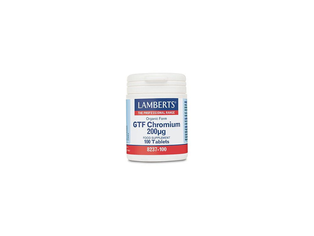 Lamberts GTF Chromium 200μg 100tabs
